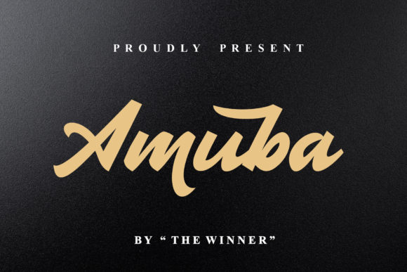 Amuba: A Bold Handwritten Font for Small Business Branding