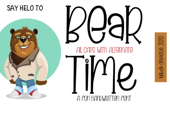 Bear Time: A Friendly Handwritten Font for Branding
