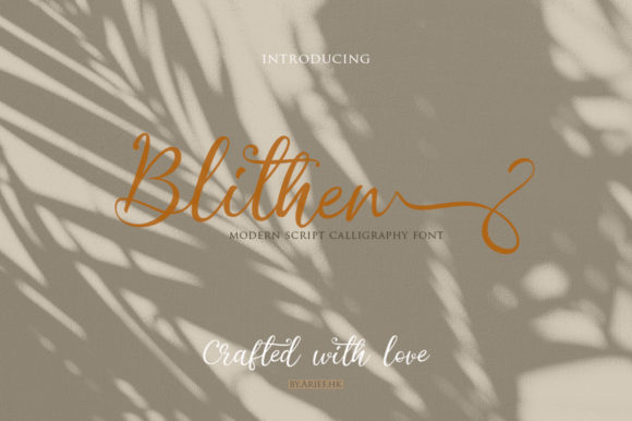 Blithen Typeface: A Designer's Take on Romantic Branding
