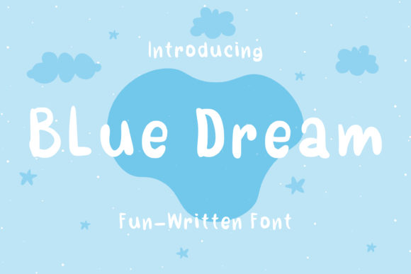 Blue Dream Font: A Handwritten Typeface for Makers