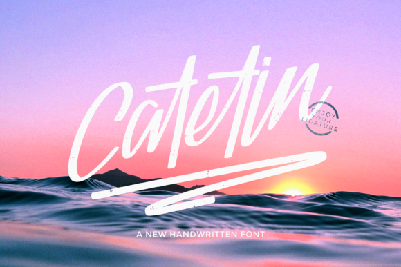 Catetin Font Review: A Brushed Script for Bold Campaigns