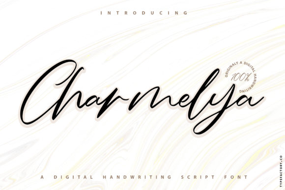 Charmelya: A Handwritten Font for Authentic Branding