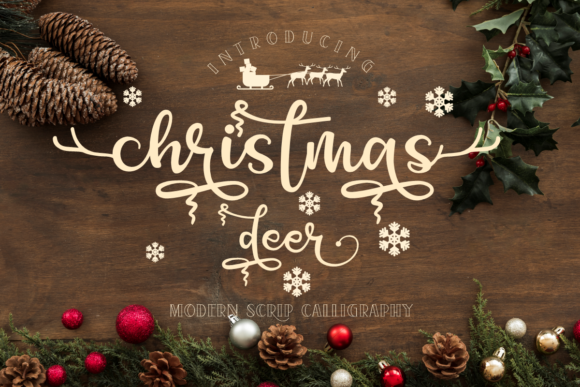 Christmas Deer Font: A Festive Typeface for Web Design