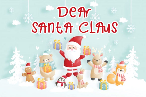 Dear Santa Claus: A Handwritten Font for Warm Branding