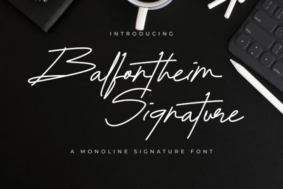 Elevate Editorial Design with Balfontheim Signature Typeface