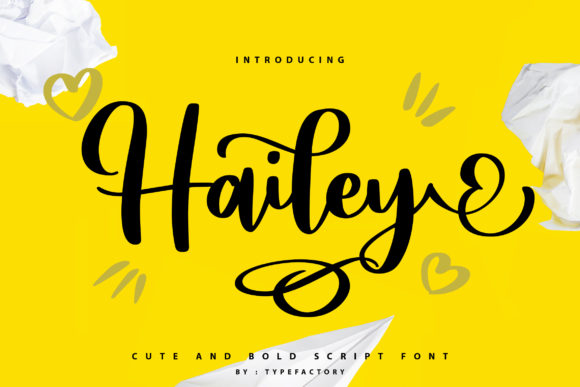 Hailey Typeface: A Sweet Script for Small Business Branding