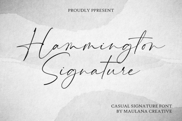 Hammington Signature: A Delicate Typeface for Modern Web Design