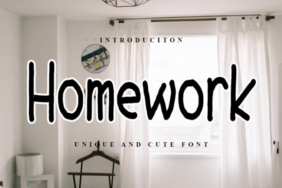 Homework Font: A Handwritten Typeface for Editorial Design