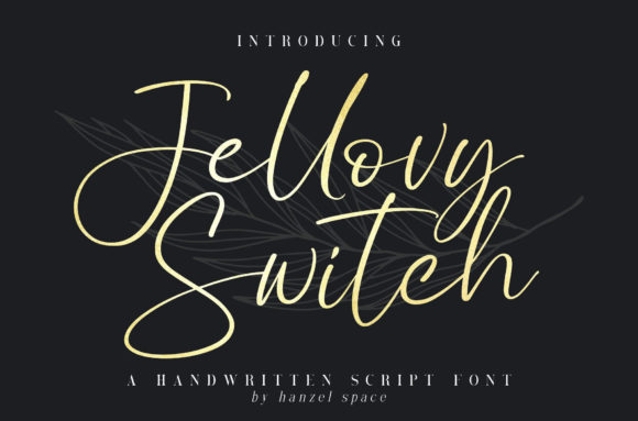 Jellovy Switch: A Delicate Handwritten Font for Editorial Design
