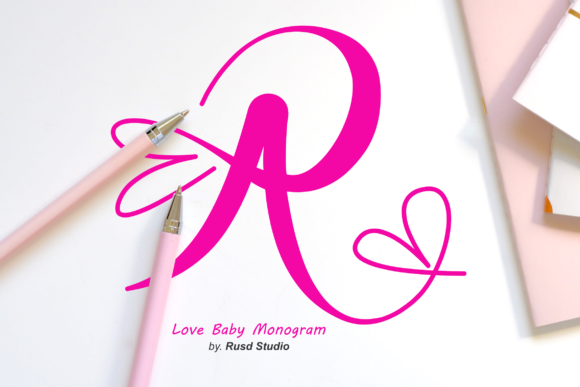 Love Baby Monogram: A Dainty Script Font for Makers