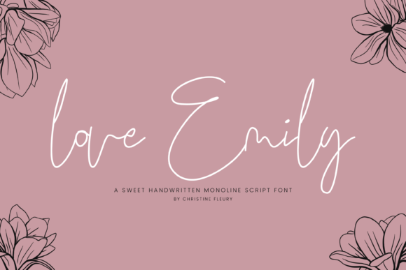 Love Emily: A Handwritten Font for Chic Brand Identity