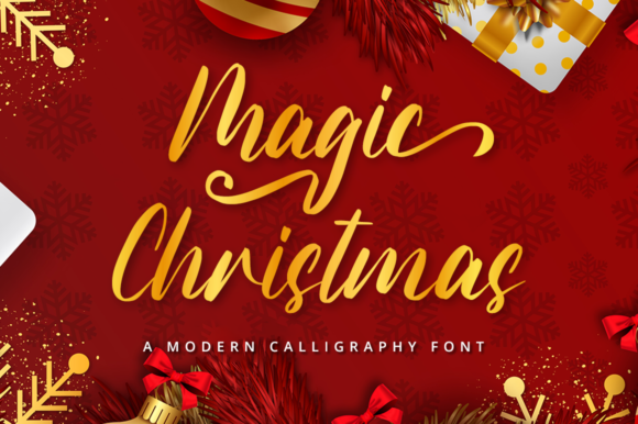 Magic Christmas: A Handwritten Typeface for Editorial Warmth