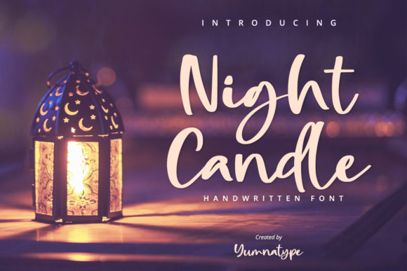 Night Candle: A Handwritten Font for Editorial Design