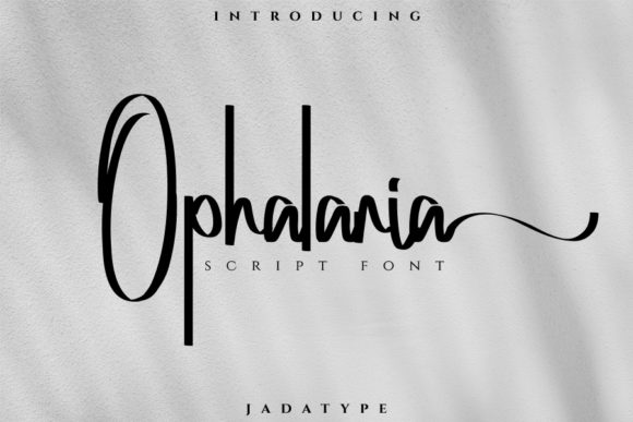 Ophalaria: A Modern Script Font for Editorial Elegance