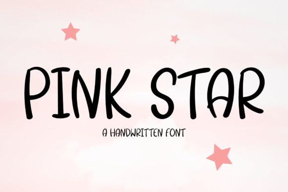 Pink Star Font: A Handwritten Typeface for Makers