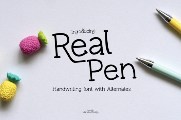 Real Pen Font Review: A Quirky Handwritten Typeface for Campaigns