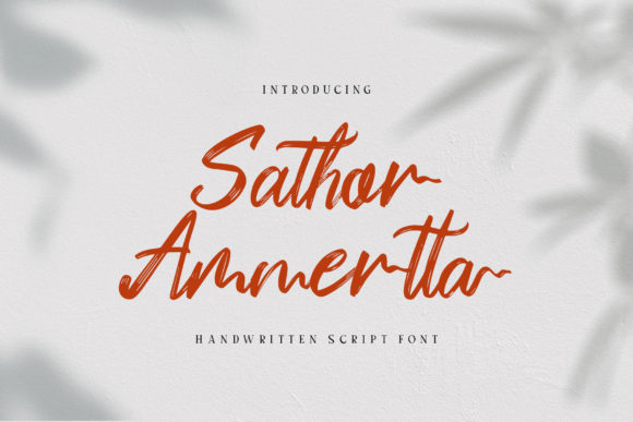 Sathor Ammertta: A Modern Script Typeface for Branding