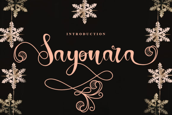 Sayonara Font: Elevating Web Design with Elegant Script