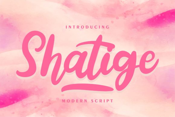 Shatige: A Charming Script Font for Modern Web Design