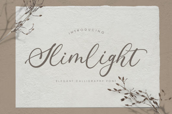 Slimlight Font: A Handwritten Typeface for Small Business Branding