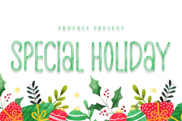 Special Holiday: A Handwritten Font for Small Business Branding