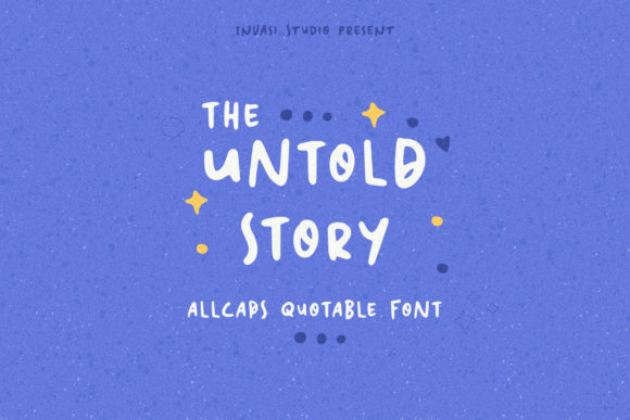 The Untold Story: A Playful Handwritten Font for Crafters