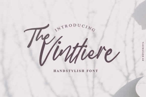 The Vinttiere: A Modern Script Font for Bold Campaigns