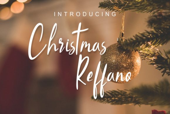 Upgrade Your Brand with the Christmas Reffano Typeface