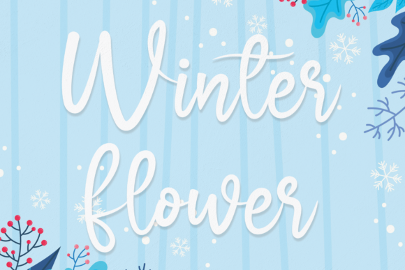 Winter Flower Typeface Review: A Romantic Script for Branding